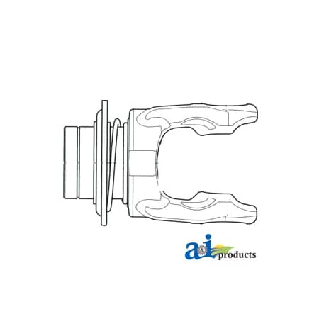 A & I Products Tractor Yoke, Splined 1 3/8" - 6 Spline w/ Ball Collar 5" x3" x3.5" A-BP5720C0355